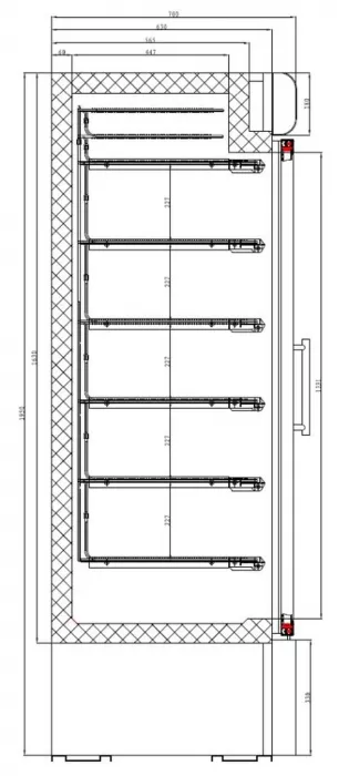 Tiefkühlschrank 2 Glastüren