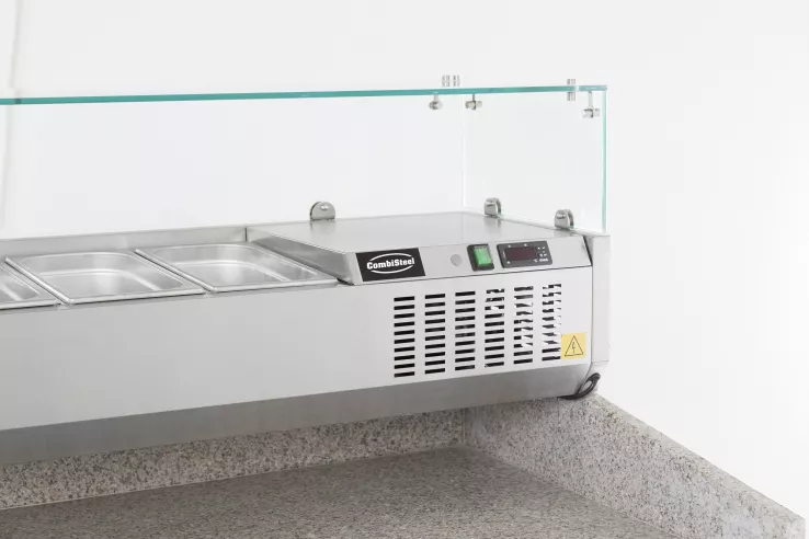 Aufsatzvitrine 1/4 Gn X 10