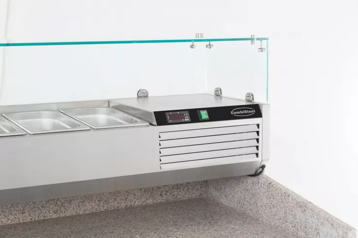 Aufsatzvitrine 1/4 Gn X 7