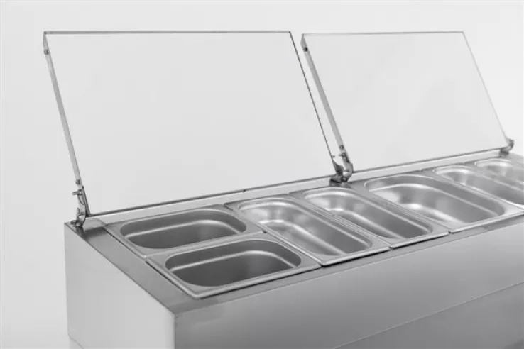 Saladette 2 Türen 6X1/3Gn Behälter Saladette 2 Türen 6X1/3Gn Behälter