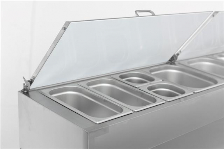 Saladette 3 Türen 8X1/3Gn Behälter
