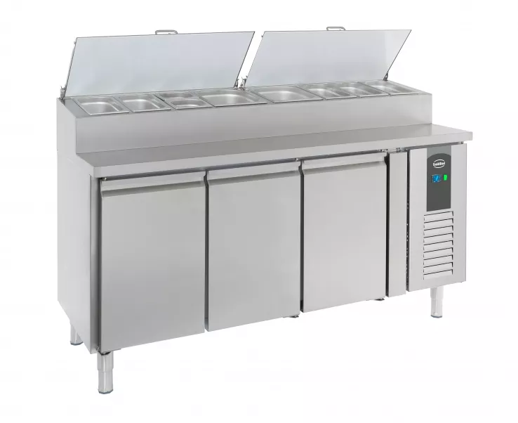 Saladette 3 Türen 8X1/3Gn Behälter