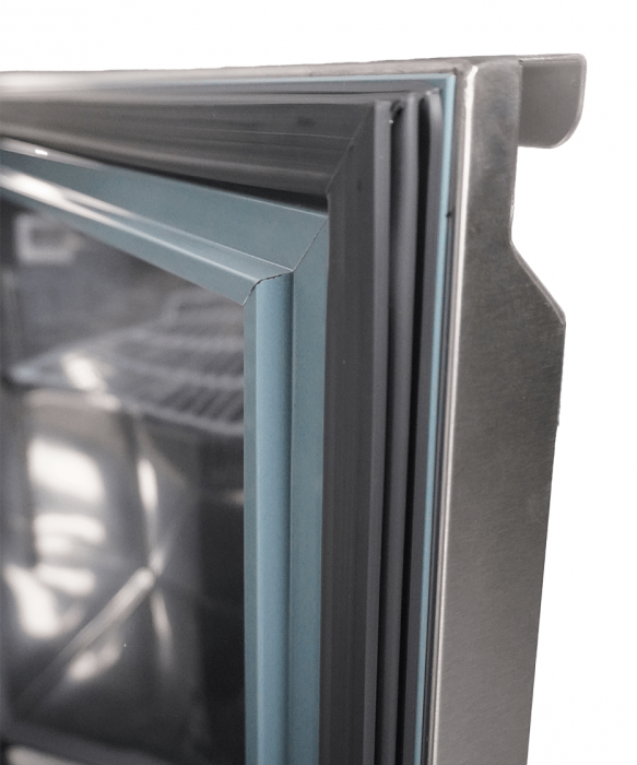 Kühl-/Tiefkühlschrank 1 Tür – 185 L, umschaltbar, Edelstahl