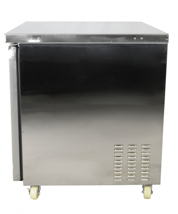 Kühl-/Tiefkühlschrank 1 Tür – 185 L, umschaltbar, Edelstahl