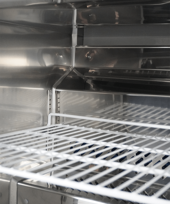 Kühl-/Tiefkühlschrank 1 Tür – 185 L, umschaltbar, Edelstahl