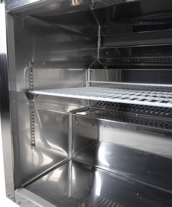 Kühl-/Tiefkühlschrank 1 Tür – 185 L, umschaltbar, Edelstahl