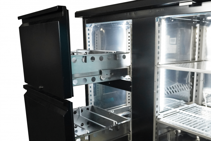 Barkühler 2 Türen und 2 Schubladen