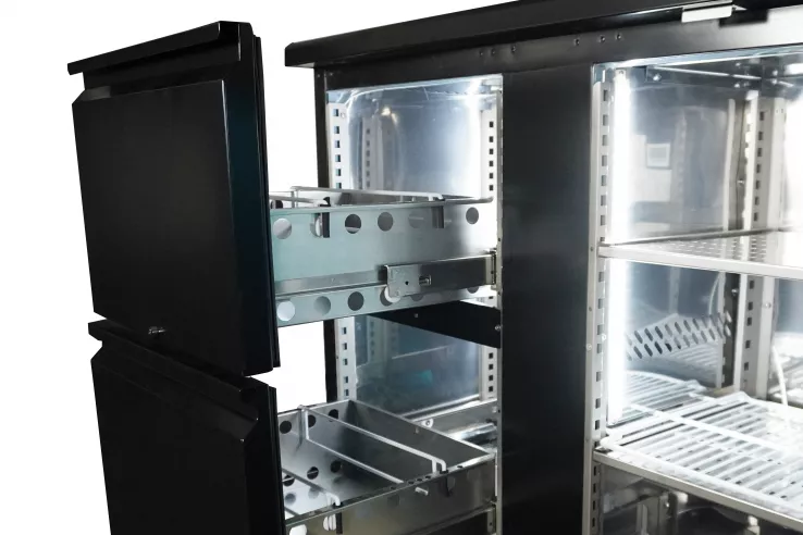 Barkühler 2 Türen und 2 Schubladen