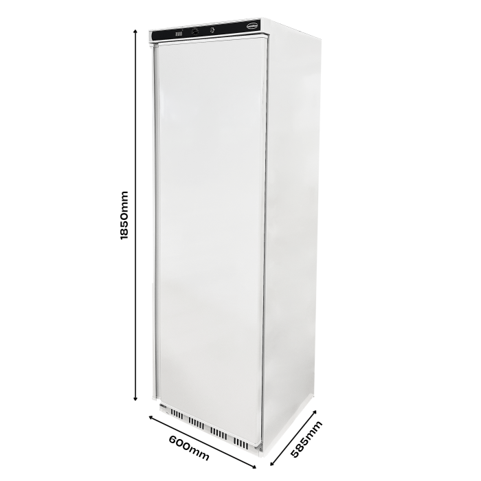 HF400 Tiefkühlschrank Weiß 340L für Gastronomie & Gewerbe