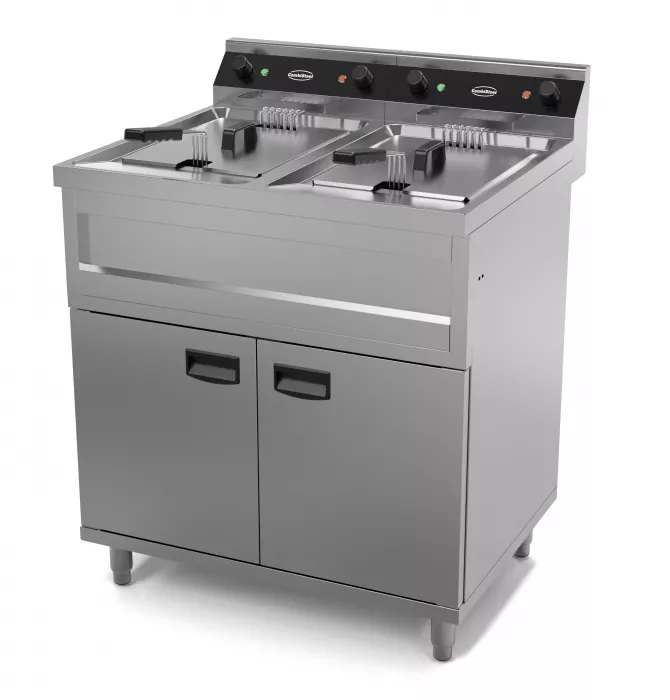 Elektro Friteuse 2x12L 2x9kW - Professionelle Doppel-Fritteuse für die Gastronomie Elektro Friteuse 2x12L 2x9kW - Professionelle Doppel-Fritteuse für die Gastronomie