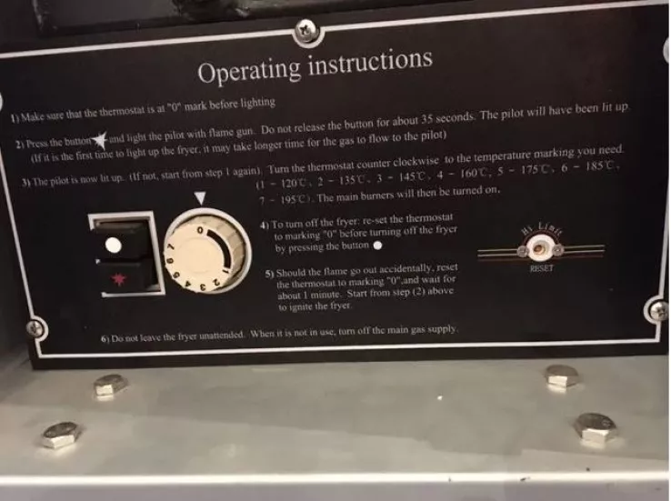 Friteuse Propan 1X21L