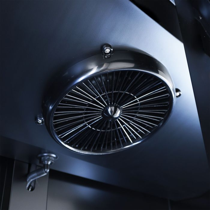 KÜHLSCHRANK 2 GLASTÜREN SCHWARZ NAP-850