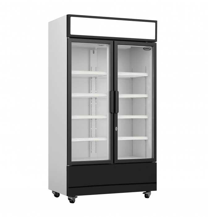 Kühlschrank mit 2 Glastüren - 16255 - Gastrohot