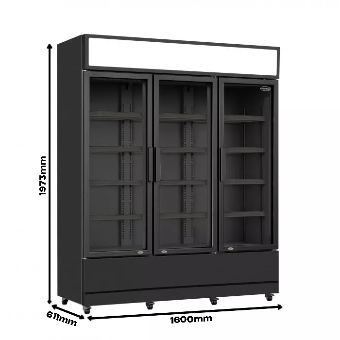 Kühlschrank 3 Glastüren - 1065 Liter