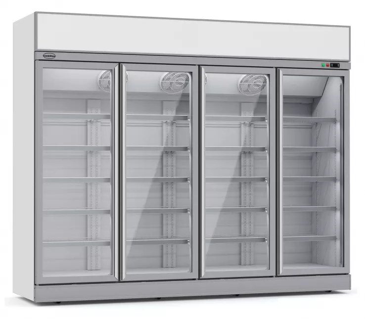Kühlschrank mit 4 Glastüren INS 2060R - Großer Kühlschrank für die Gastronomie
