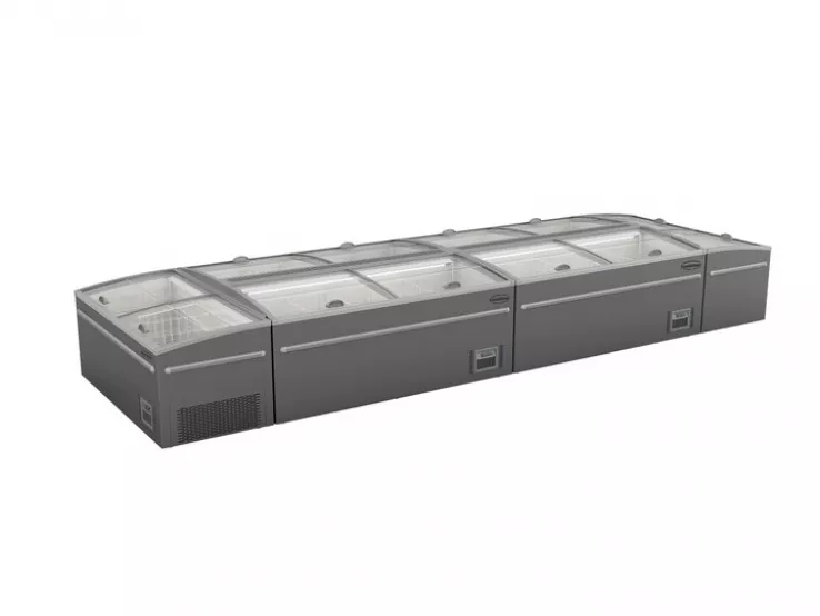 Supermarkt Tiefkühltruhe 2100 – 850 L, automatische Abtauung, LED