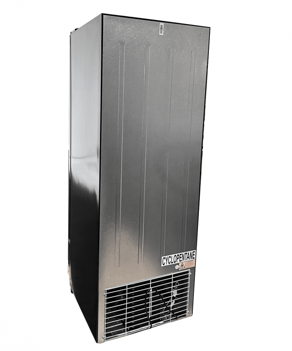 Glastürkühlschrank – 240 L, schwarz, LED, +1 bis +10 °C