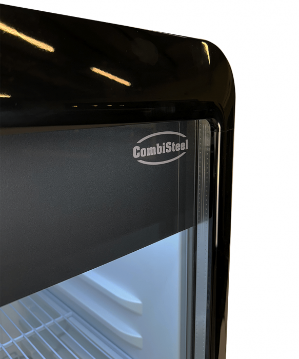Glastürkühlschrank – 240 L, schwarz, LED, +1 bis +10 °C