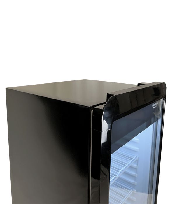 Glastürkühlschrank – 240 L, schwarz, LED, +1 bis +10 °C