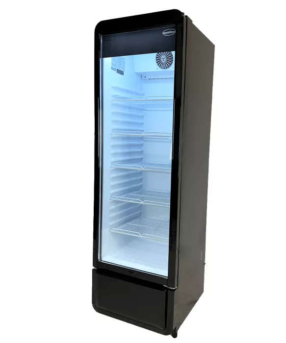 Glastürkühlschrank – 280 L schwarz, LED, +1 bis +10 °C