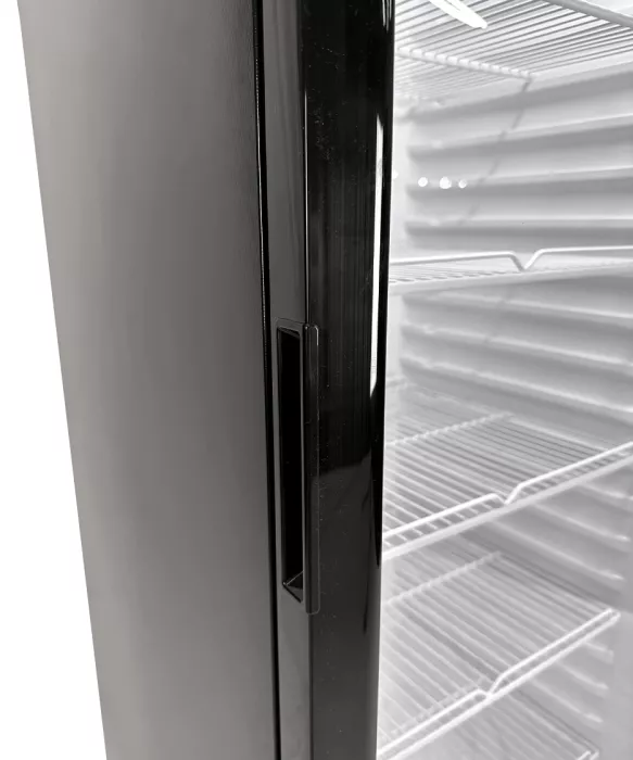 Glastürkühlschrank – 280 L schwarz, LED, +1 bis +10 °C