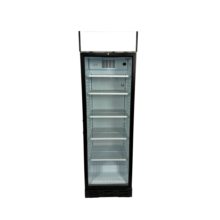 Kühlschrank 382 Liter Glastür links