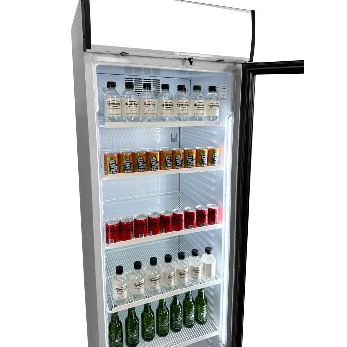 Kühlschrank 382 Liter mit Glastür