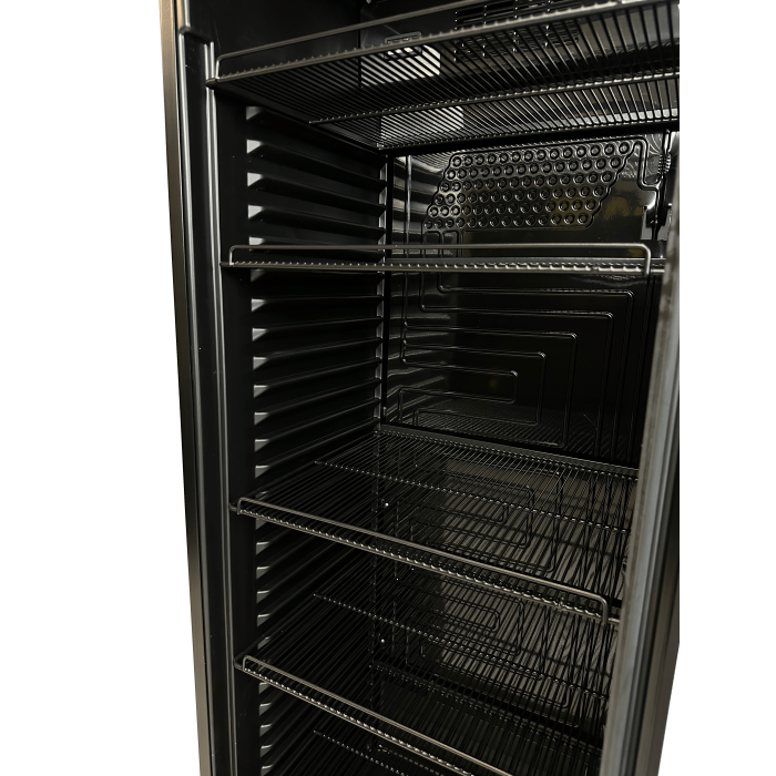 Kühlschrank 382 Liter Glastür Schwarz