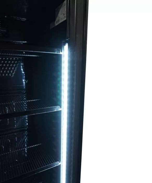 Kühlschrank 1 Glastür 382L Schwarz Keine Canopy