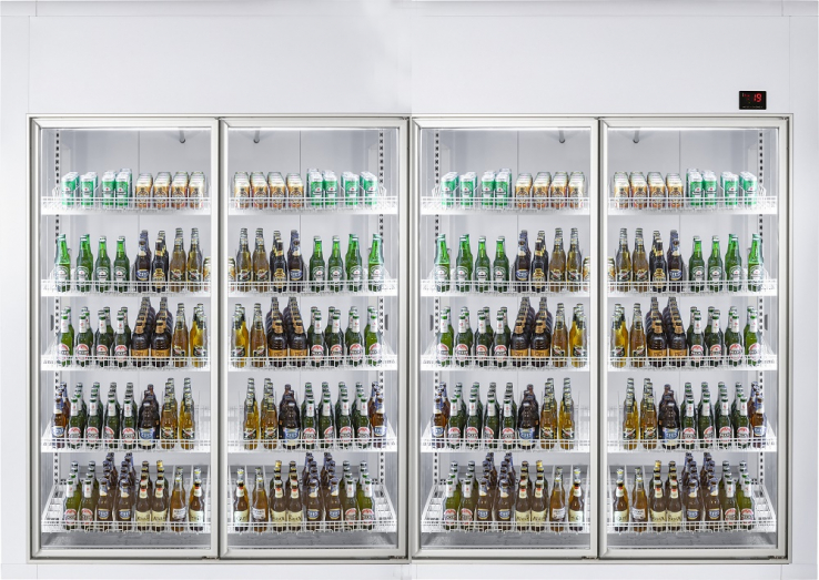 Kühlzell 3600X1200X2200 4 Glastüren