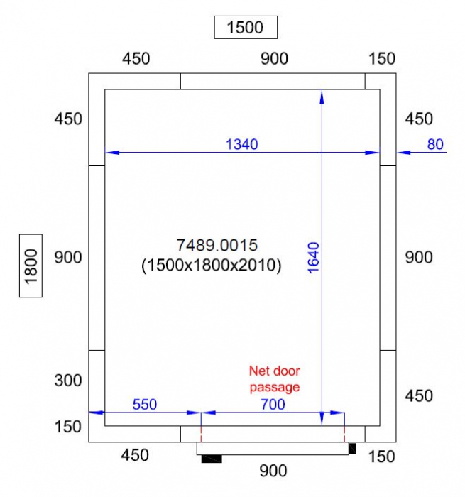 Kühl Und Frierzell 1500X1800X2010