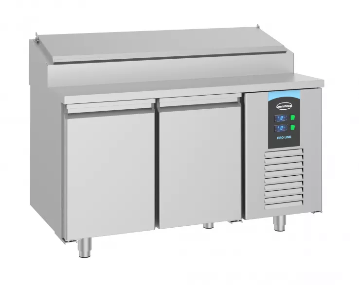 Saladette 2 Türen 7x 1/3GN Behälter - Kühlvitrine für die Gastronomie