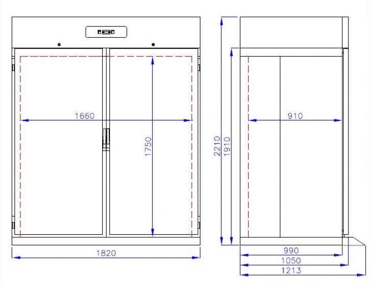 Roll-In Kühlschrank Rfs Mono Block 1400 Ltr