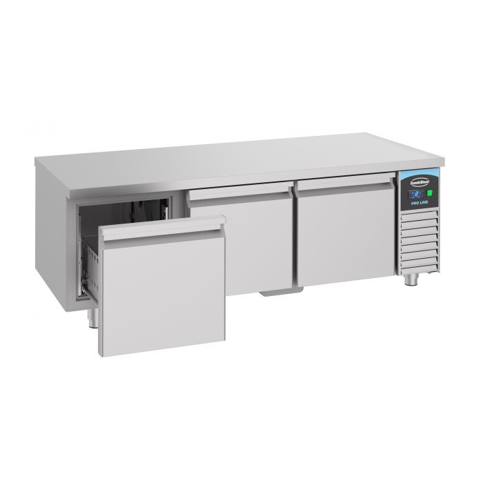 Kühltisch Cocktailbar 3 Türen – 280 l – Edelstahl – Barkühltisch