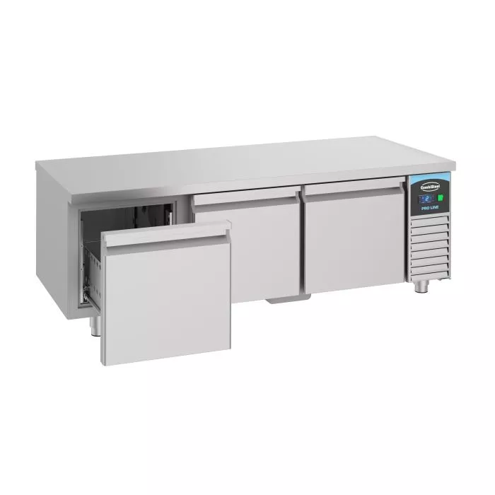 Kühltisch Cocktailbar 3 Türen – 280 l – Edelstahl – Barkühltisch