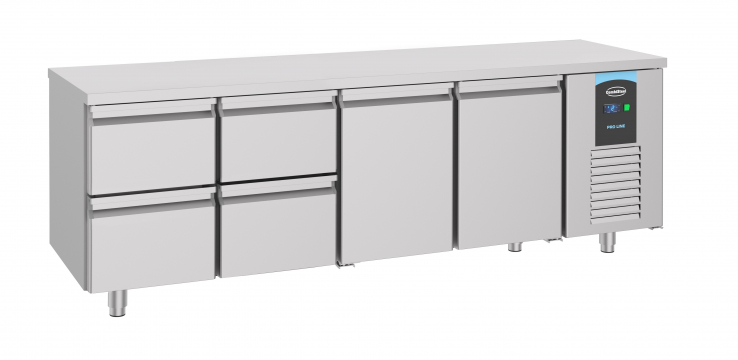 700 Kühltisch 2 Türen 4 Schubladen