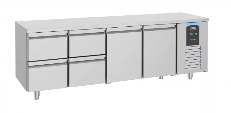 700 Kühltisch 2 Türen 4 Schubladen