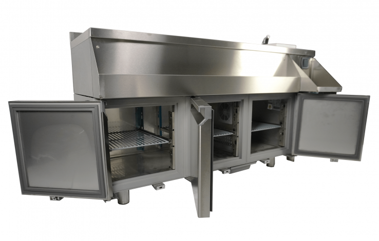 Kühltisch mit Cocktailbar-Station – 3 Türen – 280 l