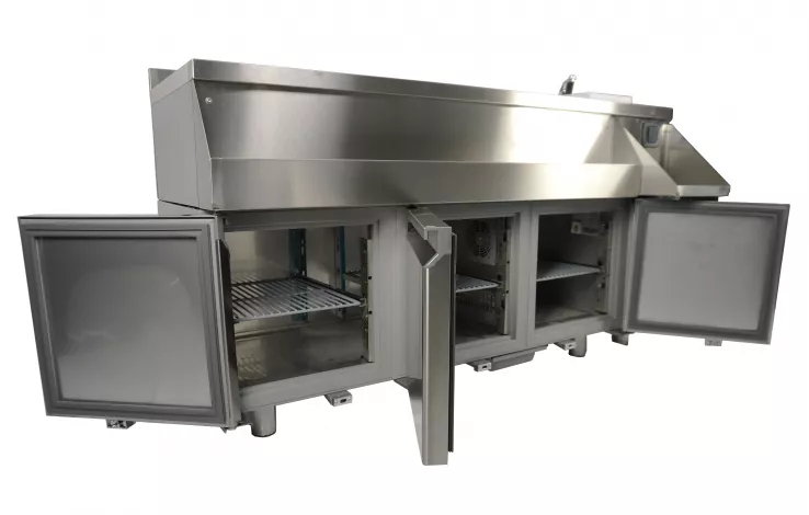 Kühltisch mit Cocktailbar-Station – 3 Türen – 280 l