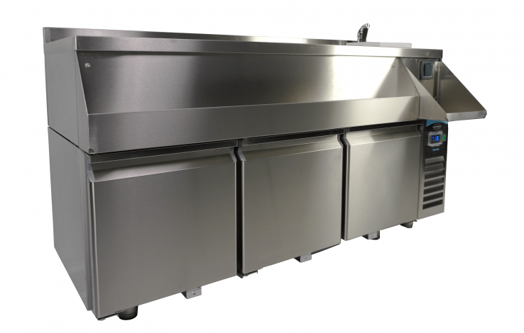 Kühltisch mit Cocktailbar-Station – 3 Türen – 280 l