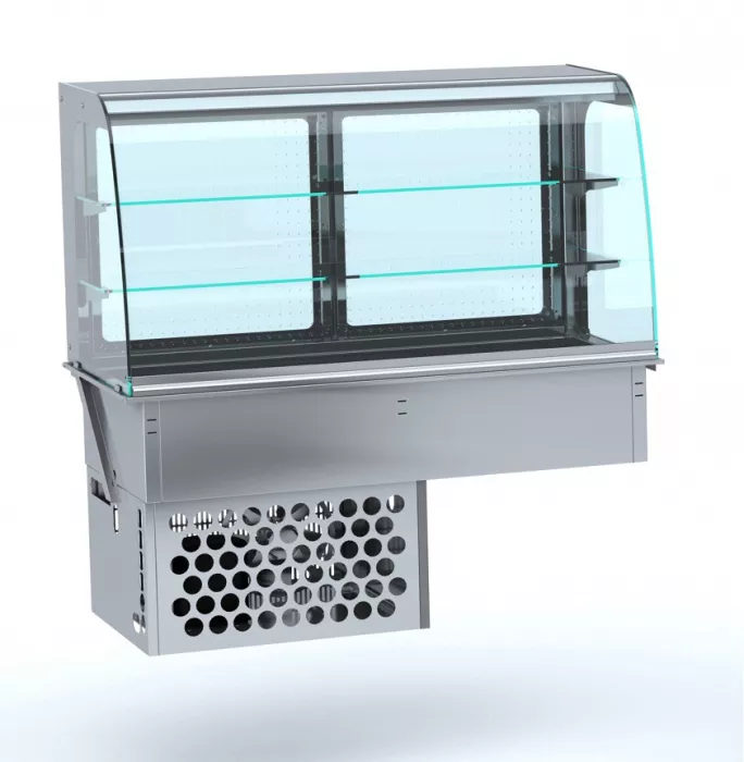 Einbaukühlvitrine Rund - Geschlossen 4/1 Gn Einbaukühlvitrine Rund - Geschlossen 4/1 Gn
