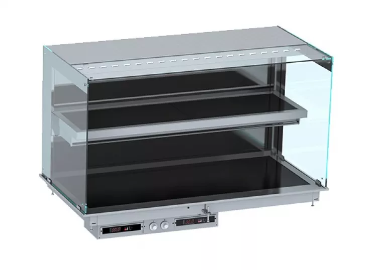Einbau Wandmodell Wärmevitrine Schwarz 4/1