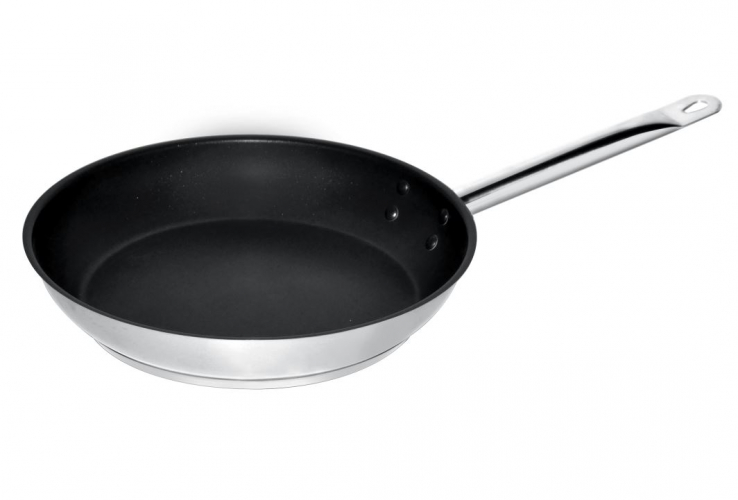 Bratpfanne Edelstahl Teflon Beschichtet Ø28 3,1L