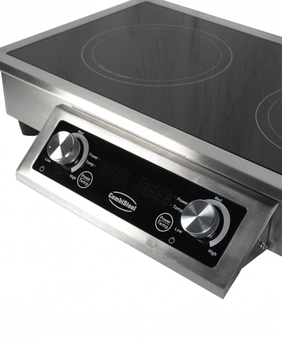Einbau-Induktionsherd 2 Zonen – 7 kW Profi-Kochfeld