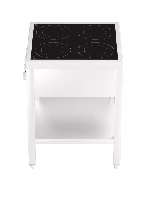 Induktionsherd mit 4 Zonen und offenem Unterbau
