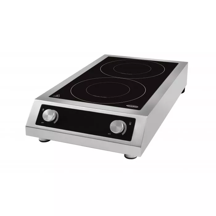 Induktionskochfeld 2-Zonen – 7 kW – Tischgerät – 400 V – Combisteel – Gastronomie