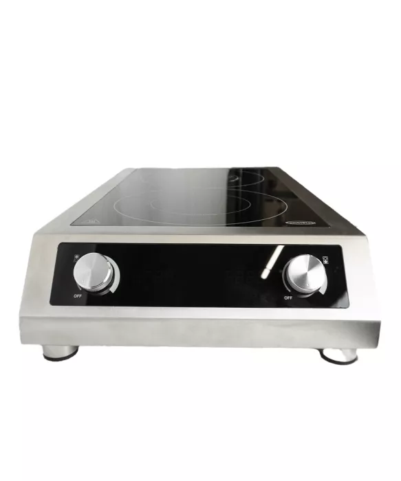 Induktionskochfeld 2-Zonen – 7 kW – Tischgerät – 400 V – Combisteel – Gastronomie