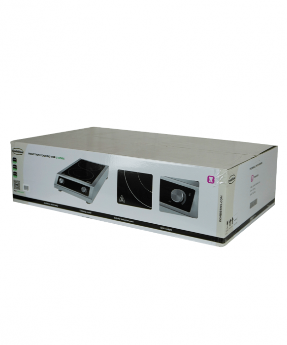 Induktionskochfeld 2-Zonen – 7 kW – Tischgerät – 400 V – Combisteel – Gastronomie