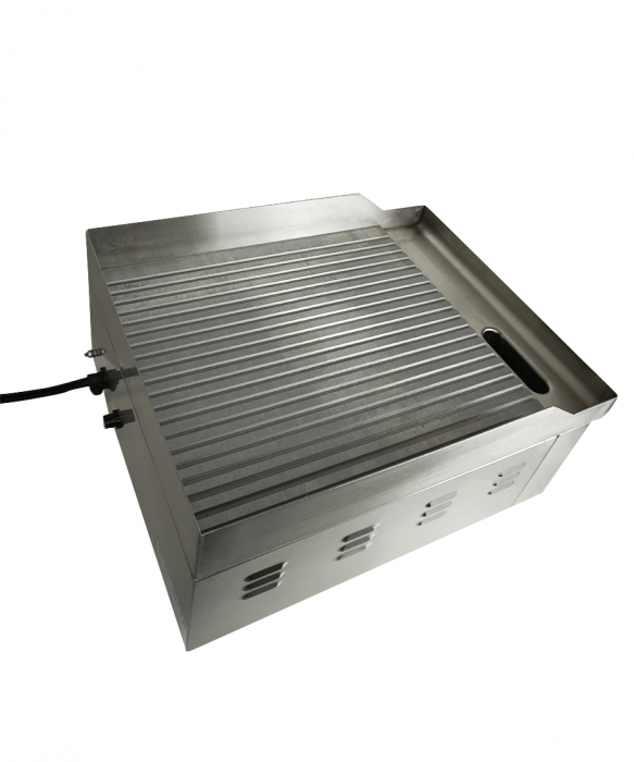 Gerillte Elektro-Grillplatte – Profi-Tischgrill
