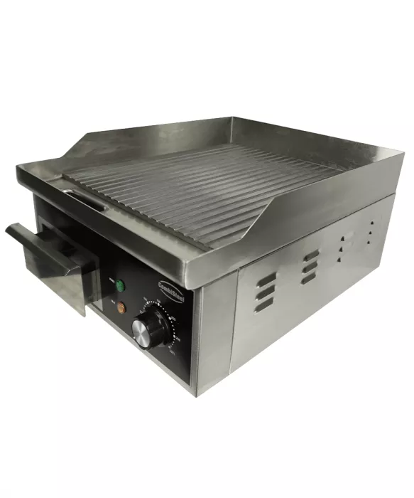 Gerillte Elektro-Grillplatte – Profi-Tischgrill